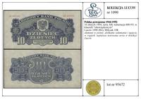 Polska, 10 złotych, 1944