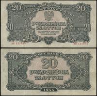 20 złotych 1944, seria HH, numeracja 121694, w k