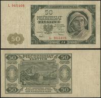 50 złotych 1.07.1948, seria L, numeracja 965408,