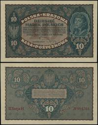 10 marek polskich 23.08.1919, seria II-H, numera