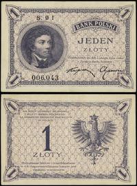 1 złoty 28.02.1919, seria 9 I, numeracja 006043,