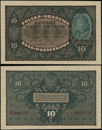 10 marek polskich 23.08.1919, seria II-CX, numer