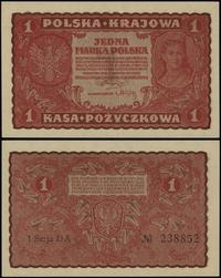 1 marka polska 23.08.1919, seria I-DA, numeracja