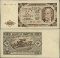 10 złotych 1.07.1948, seria AF, numeracja 021947