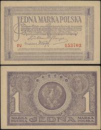 1 marka polska 17.05.1919, seria PJ, numeracja 1
