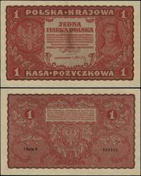 1 marka polska 23.08.1919, seria I-H, numeracja 
