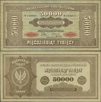 50 000 marek polskich 10.10.1922, seria W, numer