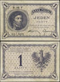 1 złoty 28.02.1919, seria 16 F, numeracja 057909