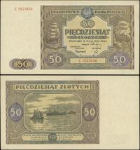 50 złotych 15.05.1946, seria C, numeracja 252383