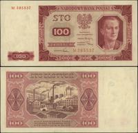 100 złotych 1.07.1948, seria M, numeracja 285537