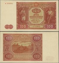 100 złotych 15.05.1946, seria A, numeracja 37035