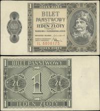 1 złoty 1.10.1938, seria IL, numeracja 8808175, 