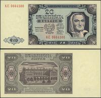 20 złotych 1.07.1948, seria KE, numeracja 066450
