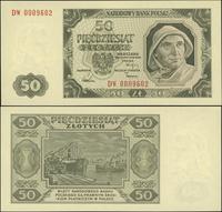 50 złotych 1.07.1948, seria DW, numeracja 000960