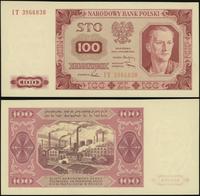 100 złotych 1.07.1948, seria IT, numeracja 39668