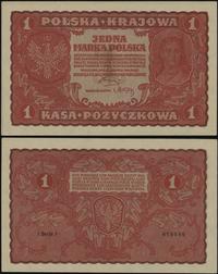 1 marka polska 23.08.1919, seria I-J, numeracja 