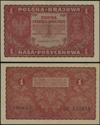 1 marka polska 23.08.1919, seria I-LT, numeracja