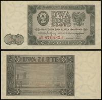 2 złote 1.07.1948, seria AK, numeracja 8764826, 