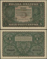 5 marek polskich 23.08.1919, seria II-H, numerac