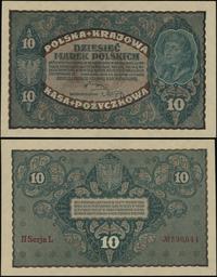 10 marek polskich 23.08.1919, seria II-L, numera