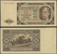 10 złotych 1.07.1948, seria BA, numeracja 373406