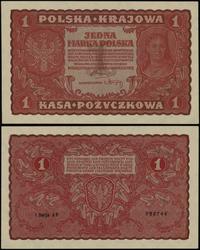 1 marka polska 23.08.1919, seria I-AF, numeracja