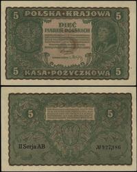 5 marek polskich 23.08.1919, seria II-AB, numera
