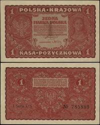 1 marka polska 23.08.1919, seria I-DS, numeracja