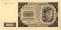 500 złotych 1.07.1948, seria AC, Miłczak 140b