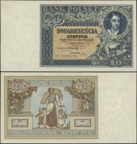 20 złotych 20.06.1931, seria DT, numeracja 55551