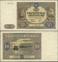 50 złotych 15.05.1946, seria Ł, numeracja 352418