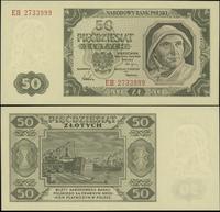 50 złotych 1.07.1948, seria EH, numeracja 273399