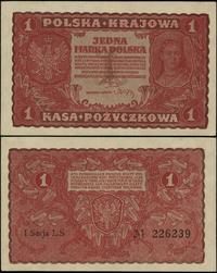 1 marka polska 23.08.1919, seria I-LS, numeracja