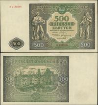 500 złotych 15.01.1946, seria D, numeracja 01722