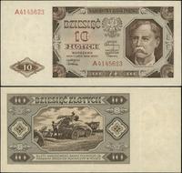 10 złotych 1.07.1948, seria A, numeracja 4145623