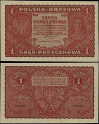1 marka polska 23.08.1919, seria I-CU, numeracja