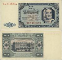 20 złotych 1.07.1948, seria AC, numeracja 749685
