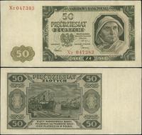 50 złotych 1.07.1948, seria X2, numeracja 047383
