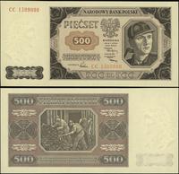 500 złotych 1.07.1948, seria CC, numeracja 15090