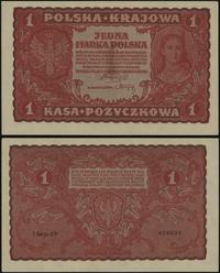 1 marka polska 23.08.1919, seria I-CP, numeracja
