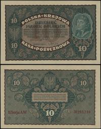 10 marek polskich 23.08.1919, seria II-AW, numer