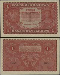 1 marka polska 23.08.1919, seria I-S, numeracja 