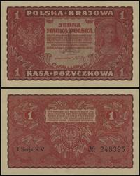 1 marka polska 23.08.1919, seria I-KV, numeracja
