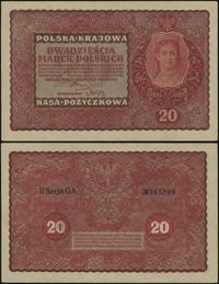 20 marek polskich 23.08.1919, seria II-GA, numer