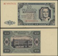 20 złotych 1.07.1948, seria AU, numeracja 866565