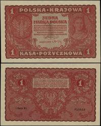1 marka polska 23.08.1919, seria I-BL, numeracja