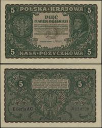 5 marek polskich 23.08.1919, seria II-AC, numera