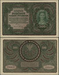 500 marek polskich 23.08.1919, seria II-AJ, nume