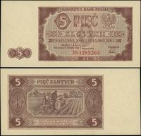 5 złotych 1.07.1948, seria AN, numeracja 1283263
