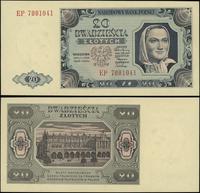 20 złotych 1.07.1948, seria EP, numeracja 708104